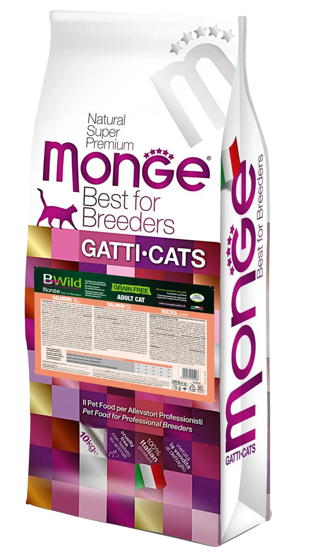 Monge Cat Bwild Grain Free лосось