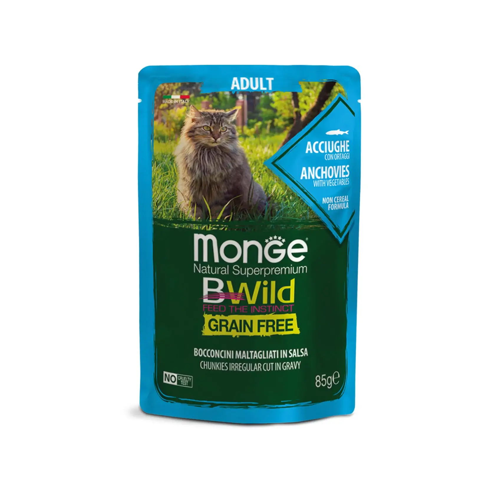 Monge Cat Bwild Grain Free Wet анчоус з овочами
