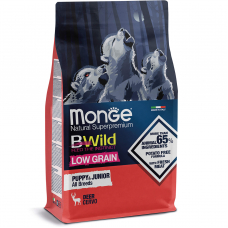 Monge Dog Bwild Low Grain Puppy & Junior оленина