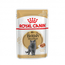 Паучі Royal Canin British Shorthair в соусі для котів породи британська короткошерста, 85г. Упаковка 12 шт