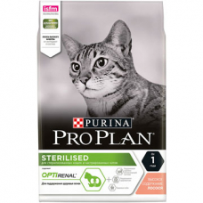 Корм PRO PLAN® STERILISED для стерилизованных кошек и кастрированных котов, с лососем 10 кг
