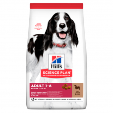 HILL'S SCIENCE PLAN Adult Medium Сухий Корм для Собак з Ягням і Рисом - 14 кг