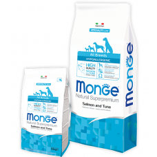 MONGE DOG All breeds Hypoallergenic лосось з тунцем - 15 кг