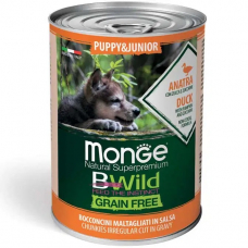 Купить MONGE DOG WET BWILD Puppy &amp; Junior качка гарбуз цукіні - 400 г Фото 1 недорого с доставкой по Украине в интернет-магазине Майзоомаг