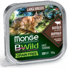 Купить MONGE BWILD WET CAT для кішок великих порід з 2-х місяців - 100 г Фото 1 недорого с доставкой по Украине в интернет-магазине Майзоомаг