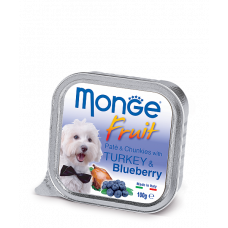 MONGE DOG FRUIT з індичкою та чорницею - 100 г