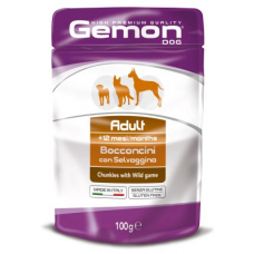 Купить GEMON DOG WET Adult шматочки з м'ясом диких тварин - 100 г Фото 1 недорого с доставкой по Украине в интернет-магазине Майзоомаг