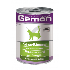 GEMON CAT WET Sterilised кролик - 415 г