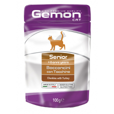 GEMON CAT WET Senior з індичкою - 100 г