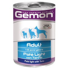 GEMON DOG WET Adult лайт паштет з тунцем - 400 г